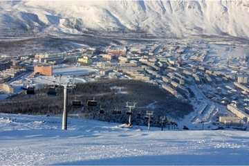 Фото горнолыжного курорта Большой Вудьявр (Айкуайвенчорр)-Кировск в Мурманская область